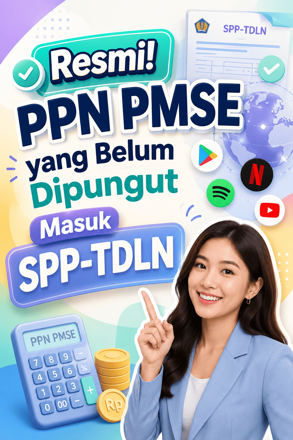 Transaksi yang belum dipungut PPN PMSE kini dipungut melalui mekanisme SPP-TDLN sesuai PMK Nomor 49 Tahun 2026