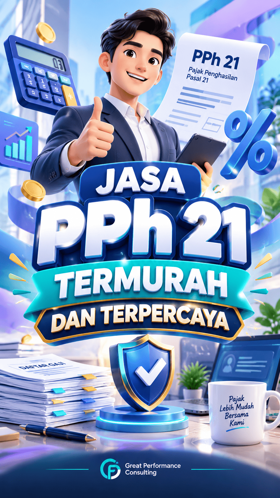 Jasa PPh 21 termurah 2026 oleh Great Performance Consulting